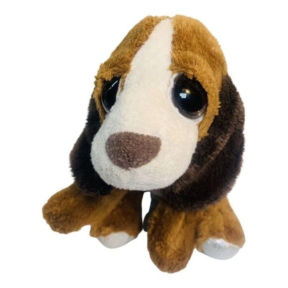 Russ Berrie Lil Peepers BAXTER the Basset Hound 8” Plush Stuffed Animal Big Eyes - Picture 5 of 8